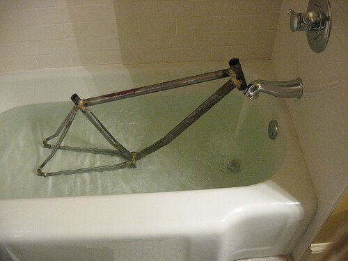 Soaking the Flux off Andrew's 29er